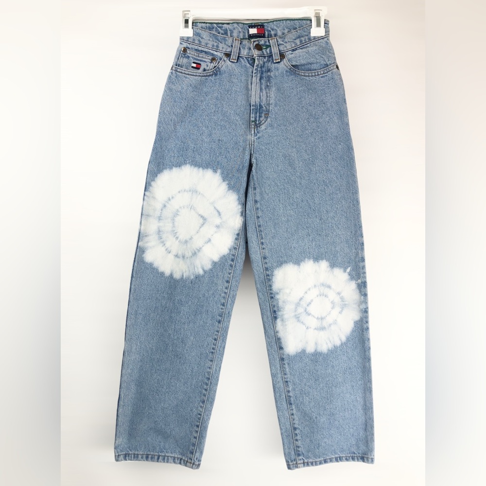 BOGO Tommy Hilfiger Kids High Rise Wide Leg Tye Dye Jeans Size 8